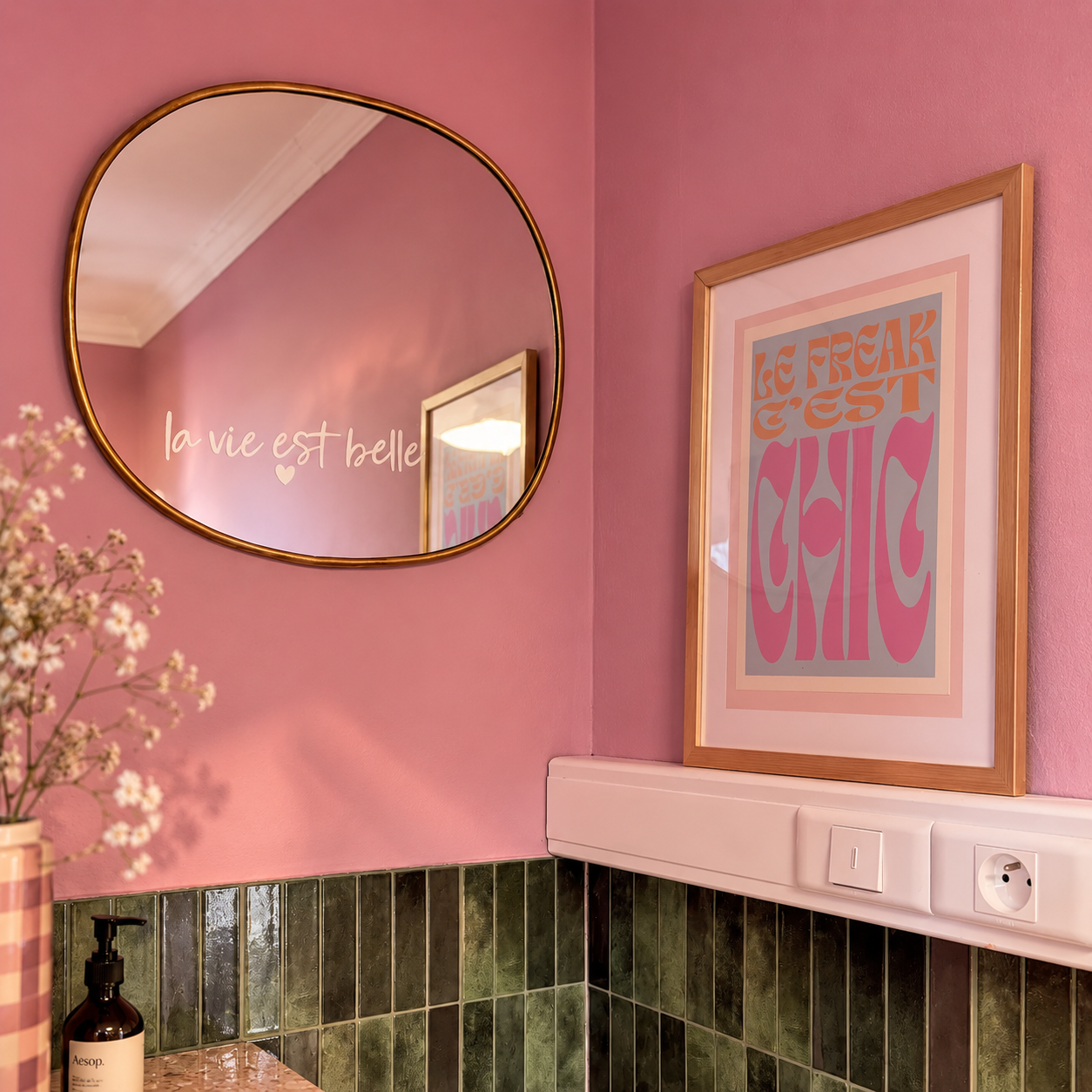 Stickers miroir - La vie est belle