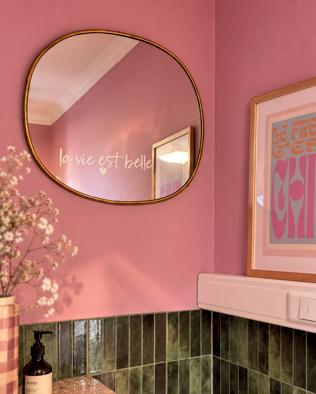 Stickers miroir - La vie est belle