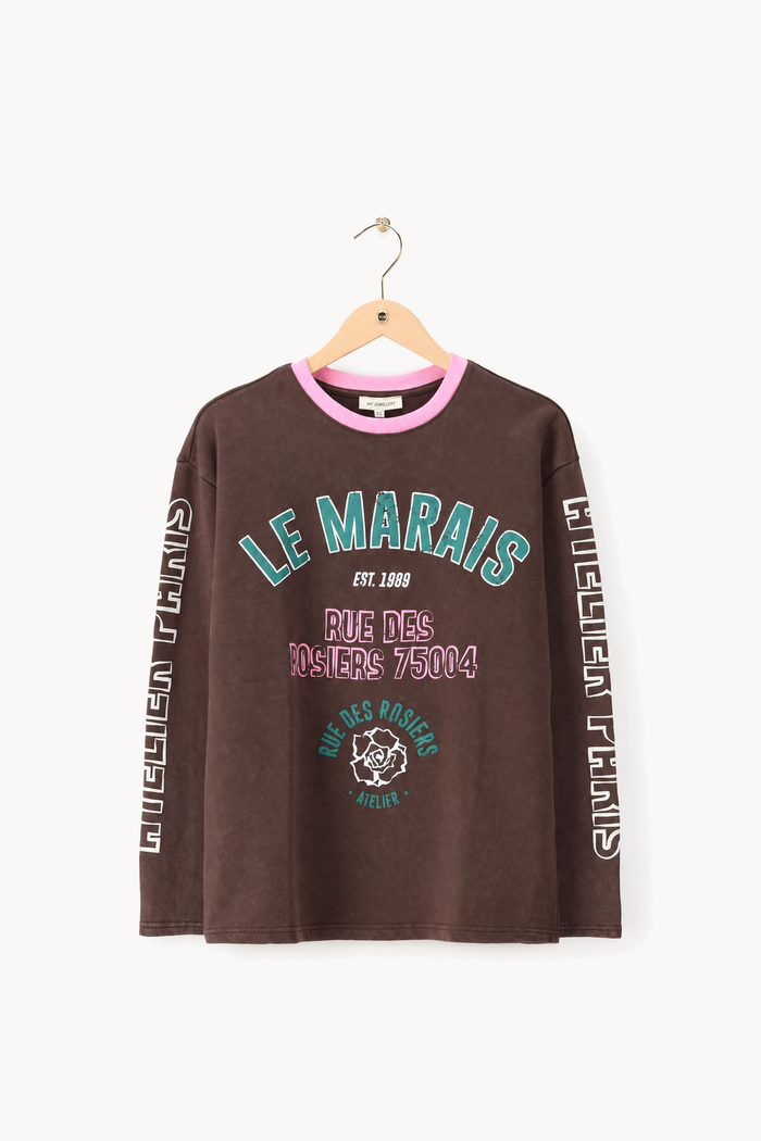Brown 'Le Marais' sweatshirt