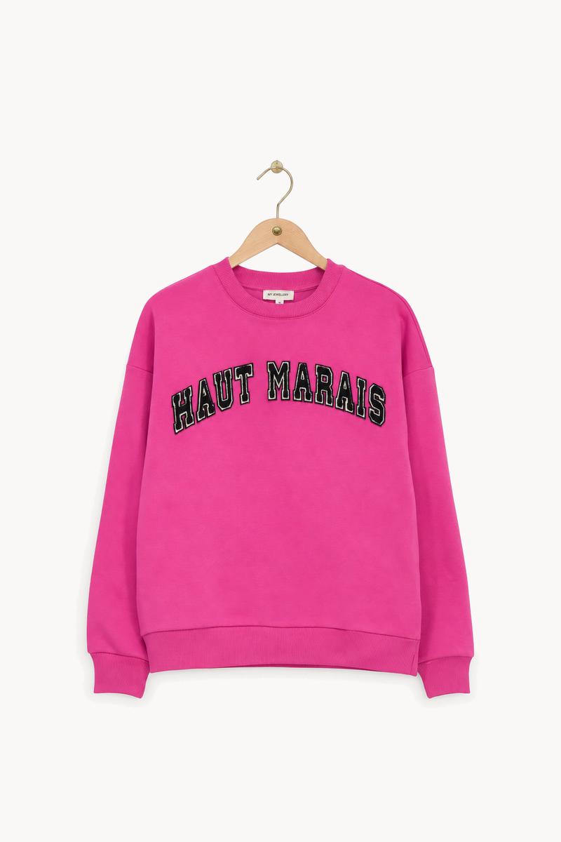 Pink sweatshirt "Haut Marais"