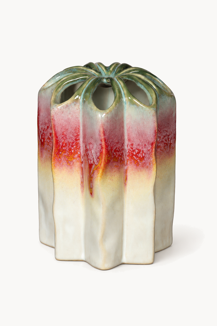 Vase Carambole Arc-en-ciel – droit, 15 cm de haut